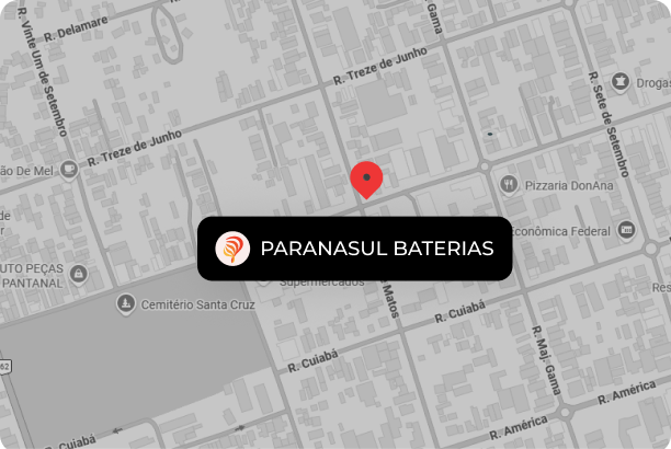 Mapa de localização - Loja Corumbá, Paranasul Baterias