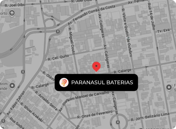 Mapa de localização - Loja Campo Grande, Paranasul Baterias
